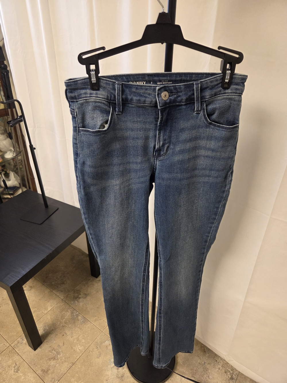 Old Navy Straight-Leg Mid-Rise Blue Jeans